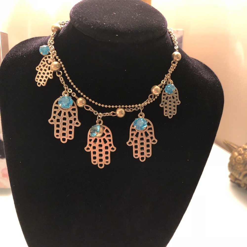 ✨3 for $10✨ Gold with blue accent bracelet